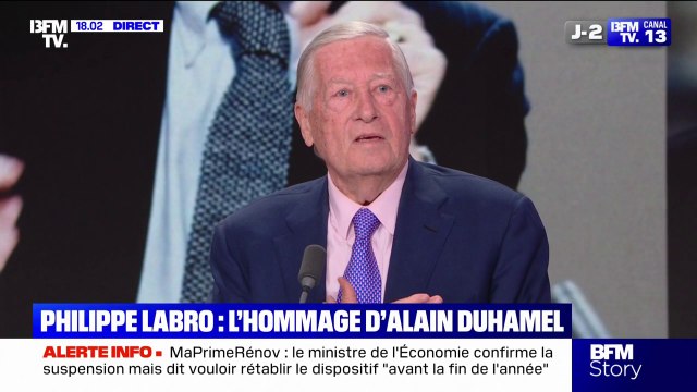 Il était incroyable, il était doué en tout : l'hommage d'Alain Duhamel à Philippe Labro