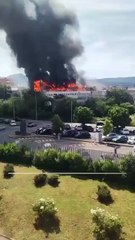 "Incendio Devastante a Viterbo: Polo Universitario del Riello in Fiamme, Evacuazione e Misure di Sicurezza in Corso"