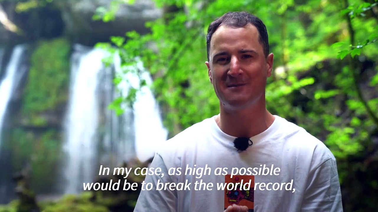 French cliff jumper aims for 60-metre world record