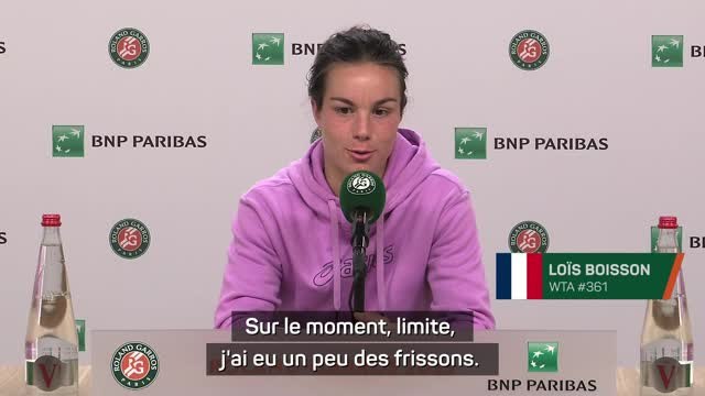 Roland-Garros - Boisson : Ici ou ailleurs, c'est pareil, c'est un match de tennis