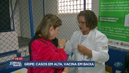 Gripe: casos em alta, vacina em baixa