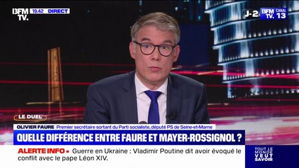 "Je souhaite un candidat commun à tout cet espace qui va de Ruffin à Glucksman", déclare Olivier Faure (PS)