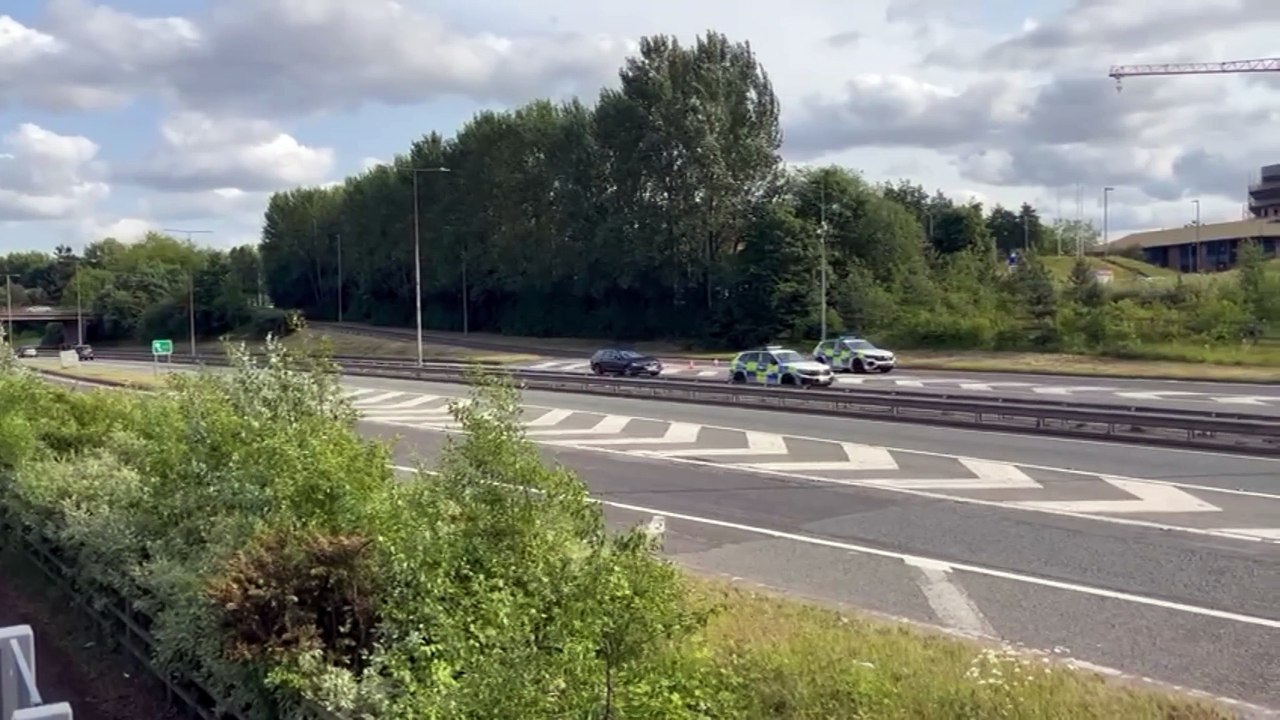 Road closed and air ambulance on scene after crash involving 'motorcyclist and four vehicles' on Telford A442