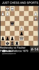 Bobby Fischer defeats Reshevsky with a deflection (1970)