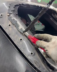 Broken car rear window replacement ASMR! 🚙🔊