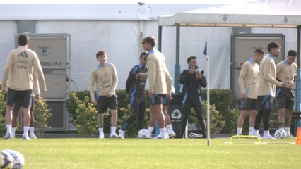 Entrenamiento de Argentina y rueda de prensa de Scaloni