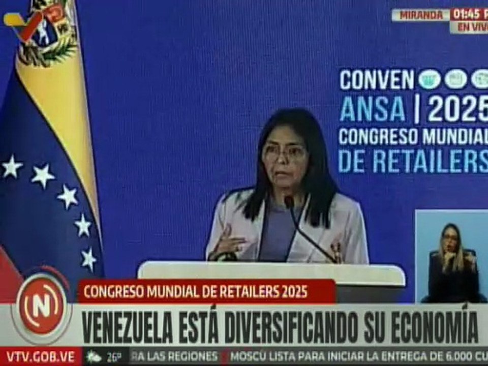 Vpdta. Delcy Rodríguez: El crecimiento económico es un objetivo estratégico de los venezolanos