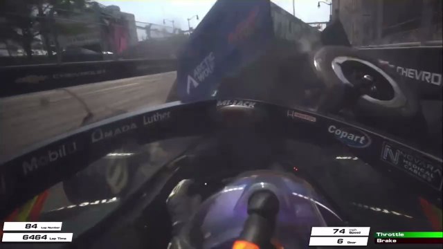 Indycar 2025 Détroit Foster Huge Crash Failure Onboard