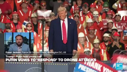 Trump says Putin told him that Russia will respond to Ukrainian attack on airfields