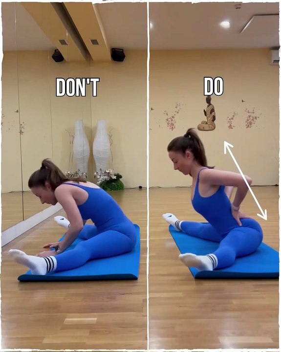 Seated straddle back pulses