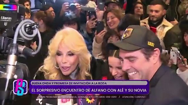 La picante reacción de Graciela Alfano al ver Matías Alé con su novia en un evento