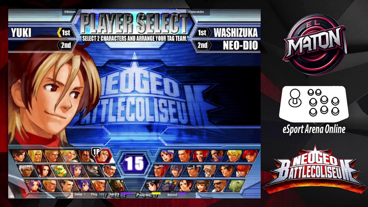 NeoGeo Battle Coliseum • Luchas en linea • "MateraLobo" vs "ElMaton" • #onlineplay #vs /2025/06/04)