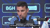 Scaloni undecided on whether Messi will play against Chile