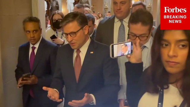 Speaker Mike Johnson Asked Point Blank About CBO Analysis Of Budget Showing Millions Losing Healchare