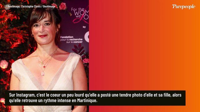 Béatrice de La Boulaye (Tropiques Criminels) immortalise un doux moment avec sa fille Nina, née de son mariage avec Guillaume de Tonquédec