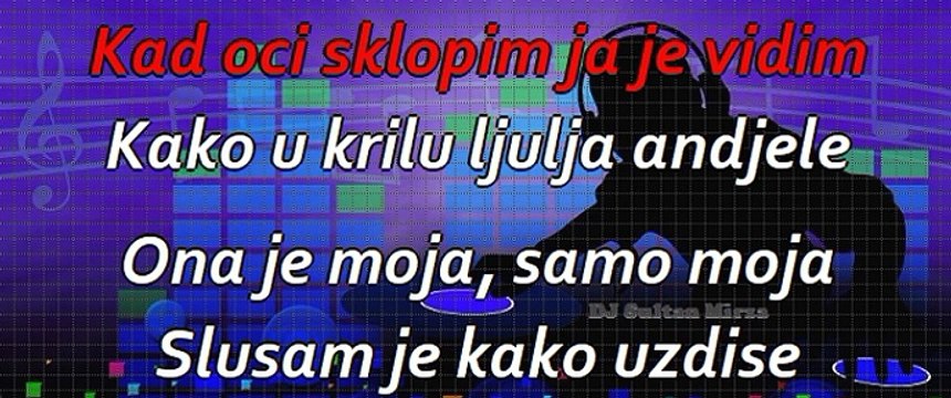 Ona je moja - Dejan Matić (uživo karaoke)