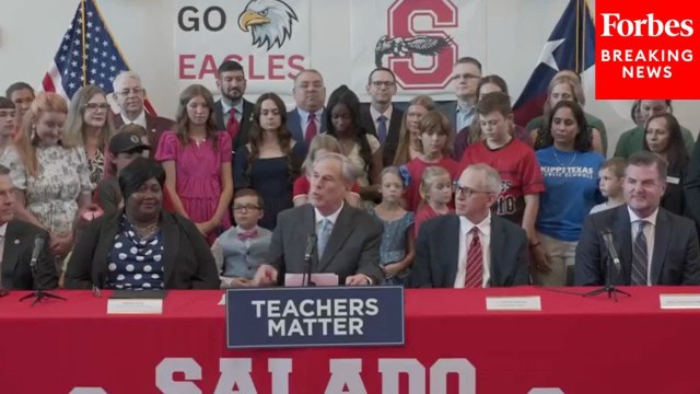 Texas Governor Greg Abbott Signs Bills Aimed At Public Education Funding And Teacher Pay Raises