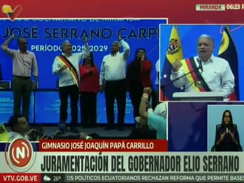 Gdor. Elio Serrano: Construiremos junto al pueblo mirandino la felicidad de nuestra gente