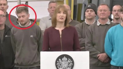 Worker’s hilarious reaction to Rachel Reeves’ transport speech caught on camera