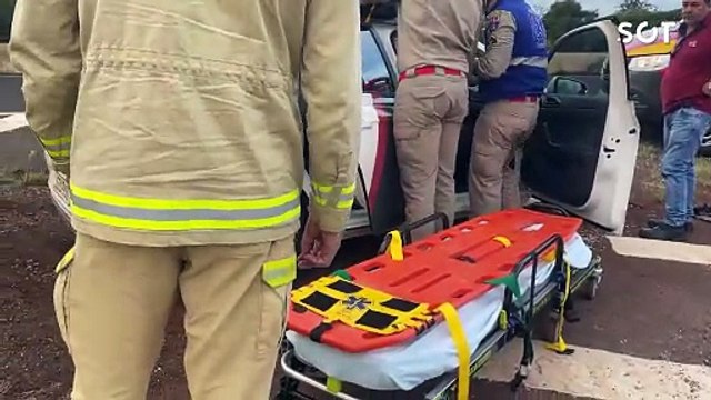 Motociclista fica ferido após colisão com caminhonete na PRc-467 em Cascavel