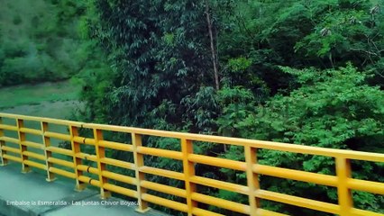 Embalse La Esmeralda  departamento de Boyacá, en el sector las Juntas con muy bajo caudal