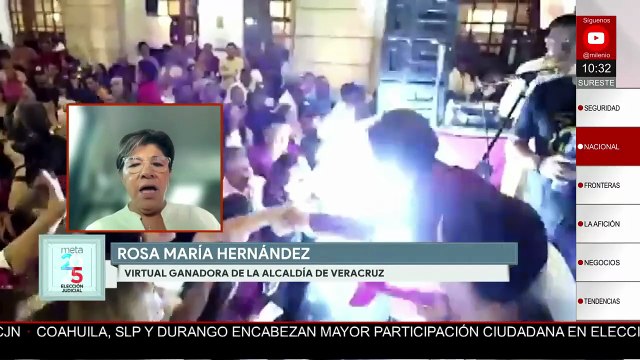 Vamos a demostrar que somos la diferencia : Rosa María Hernández, virtual ganadora en Veracruz