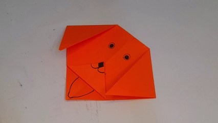 How to Make a Dog Face Origami | Easy Paper Dog Face for Beginners