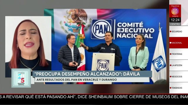 Adriana Dávila llama a tomar acciones tras los resultados del PAN en Veracruz y Durango