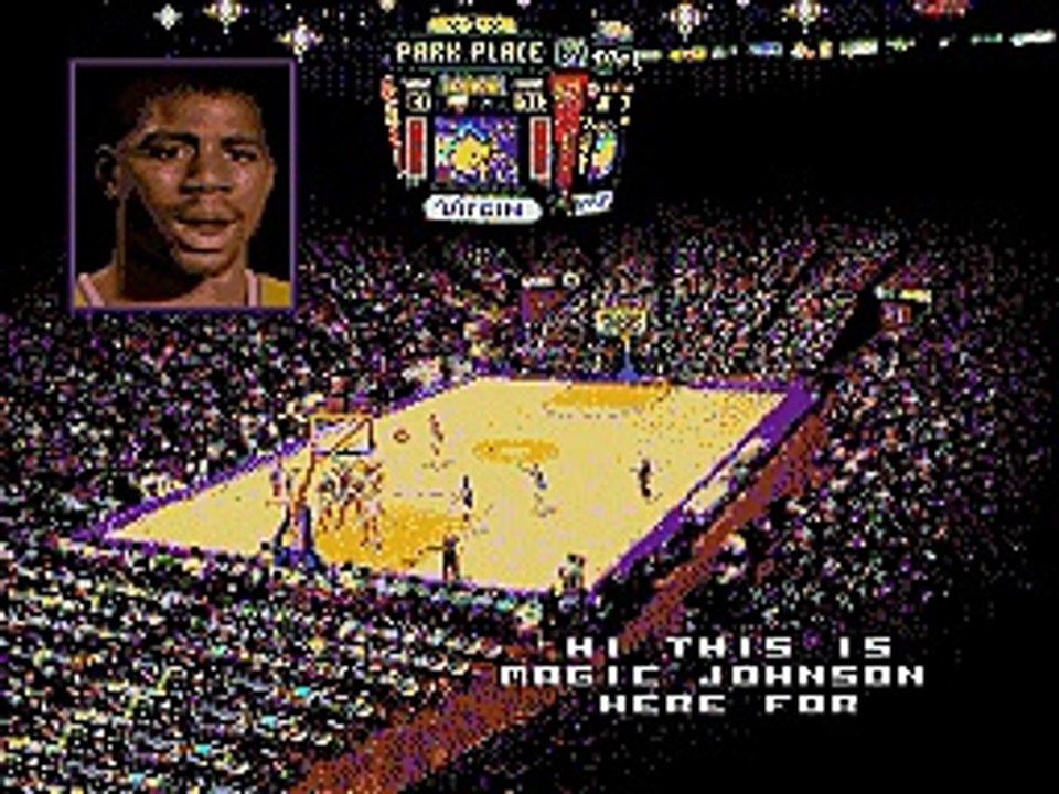 Magic Johnson no Super Slam Dunk (SNES)