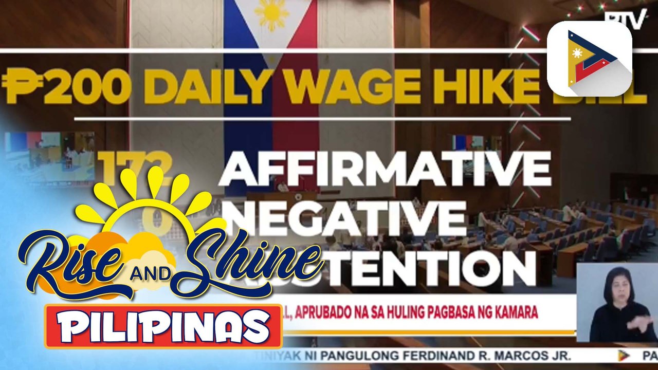 Panukalang P200 daily wage increase sa mga minimum wage earners, pasado na sa Kamara