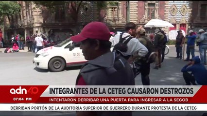 Porros de la CNTE causan destrozos en inmediaciones de Segob I Ciudad Desnuda