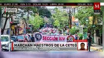 Maestros de la CETEG fuerzan entrada a la Auditoría Superior del Estado en Guerrero