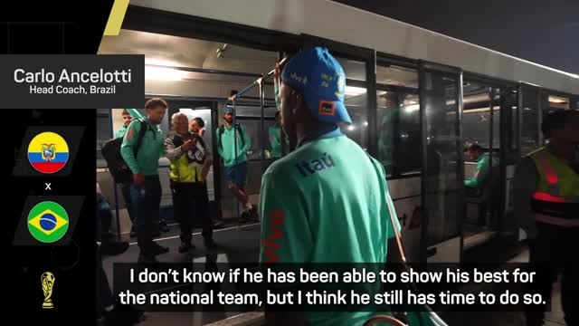 Vinicius will be 'fundamental' for Brazil - Ancelotti