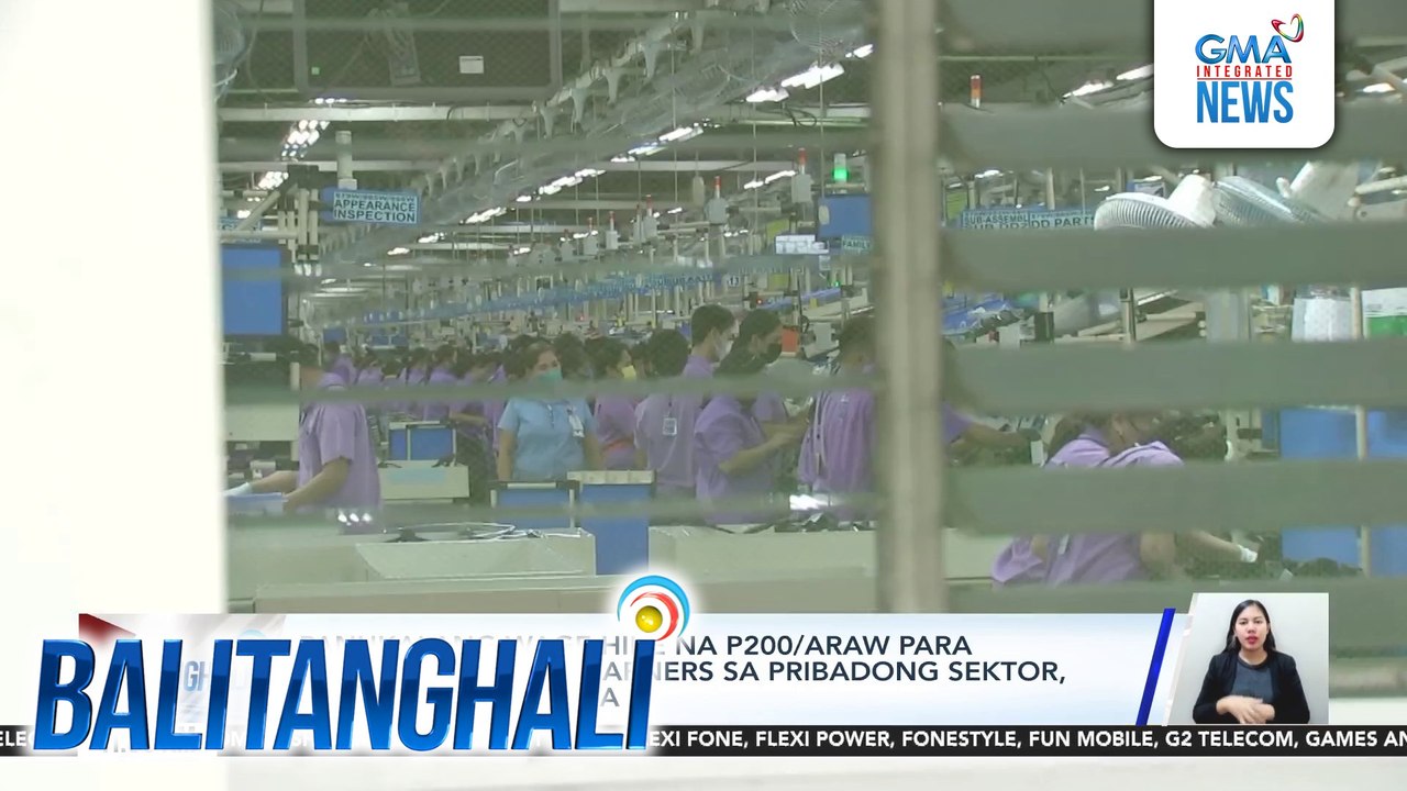 Panukalang wage hike na P200/araw para sa minimum wage earners sa pribadong sektor lusot na sa kamara | Balitanghali