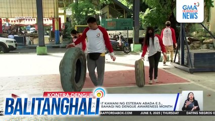 Mga volunteer, magulang at kawani ng Esteban Abada E.S., naglinis sa paaralan bilang bahagi ng Dengue Awareness Month | Balitanghali