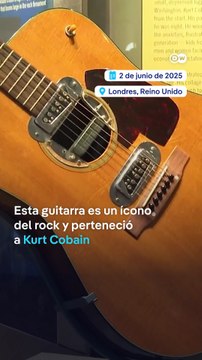 La guitarra de Kurt Cobain expuesta al público en Londres