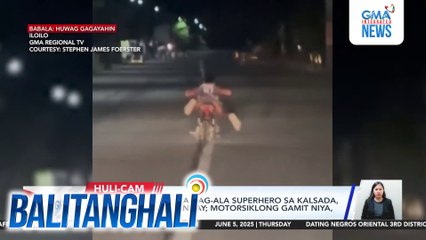17-anyos na rider na nag-ala superhero sa kalsada ipinatawag ng barangay; motorsiklong gamit niya, kinumpiska | Balitanghali