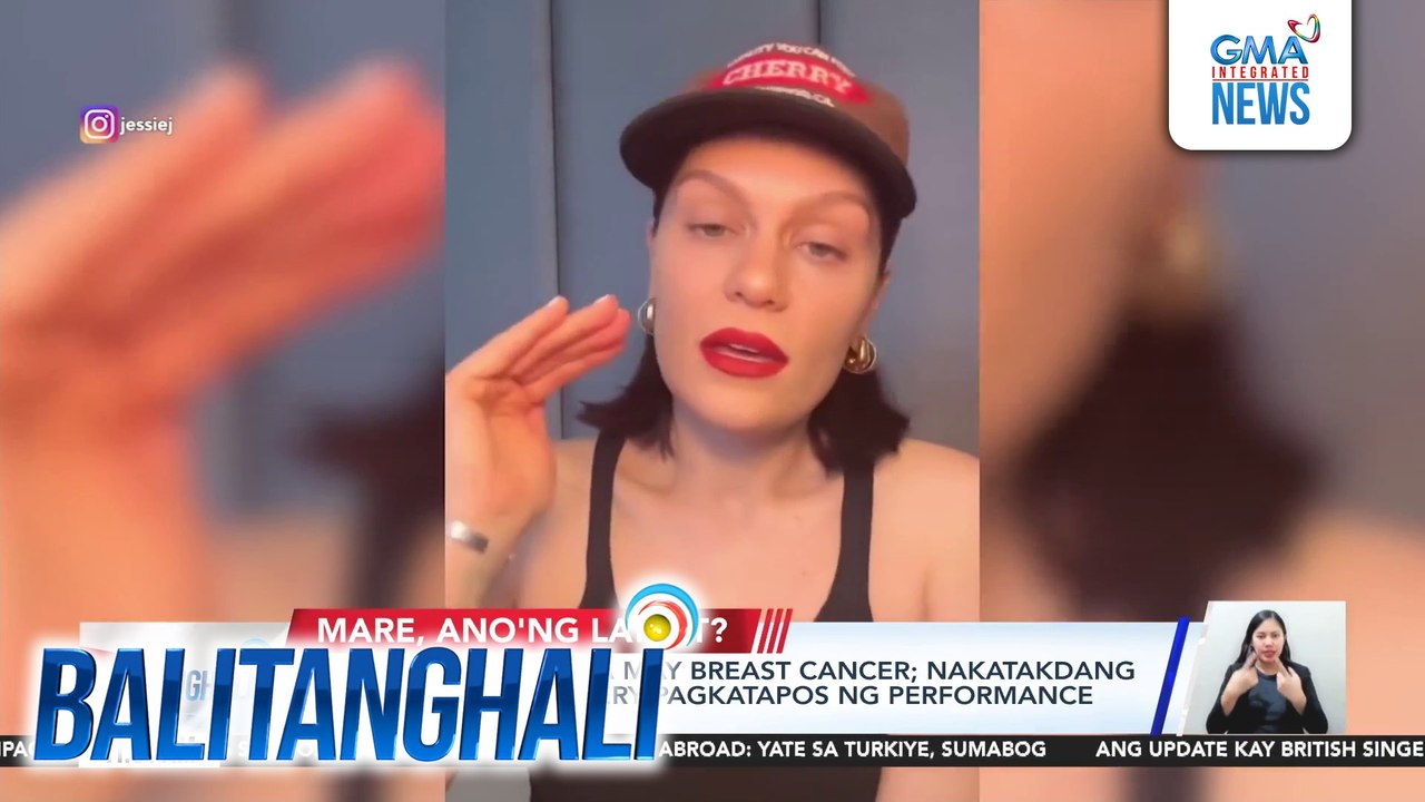 Jessie J, ni-reveal na may breast cancer; nakatakdang sumailalim sa surgery pagkatapos ng performance sa "Summberball" | Balitanghali