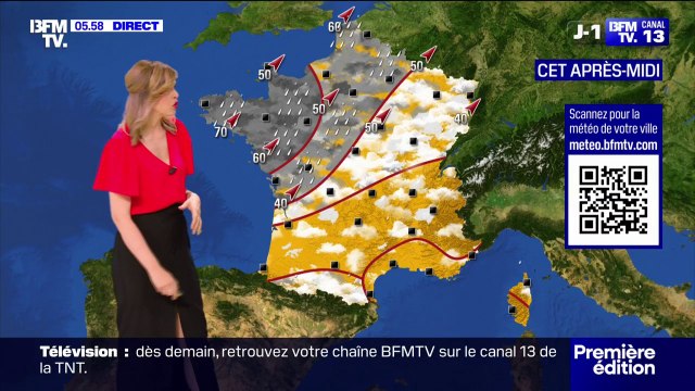 Des nuages sur une large partie du pays, des précipitations dans le nord-ouest... La météo de ce jeudi 5 juin