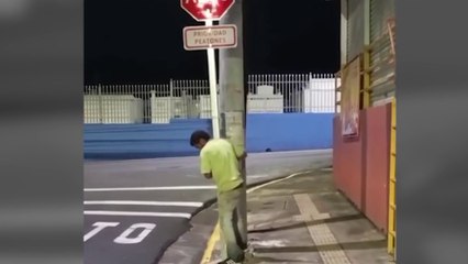 Vecino de Curridabat: “Los drogadictos se están robando todas las señales de tránsito”