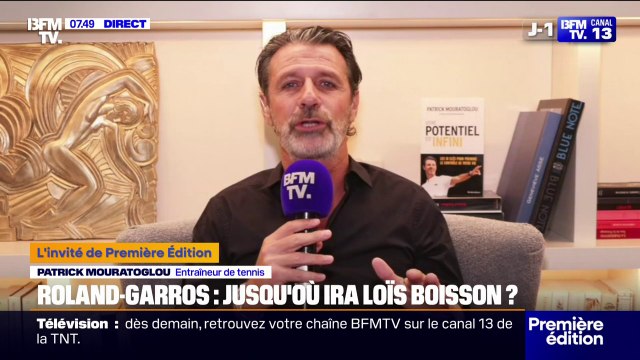 Elle a un jeu spectaculaire et adapté à la terre battue : Patrick Mouratoglou, entraîneur de tennis, réagit à la performance XXL de Loïs Boisson à Roland Garros