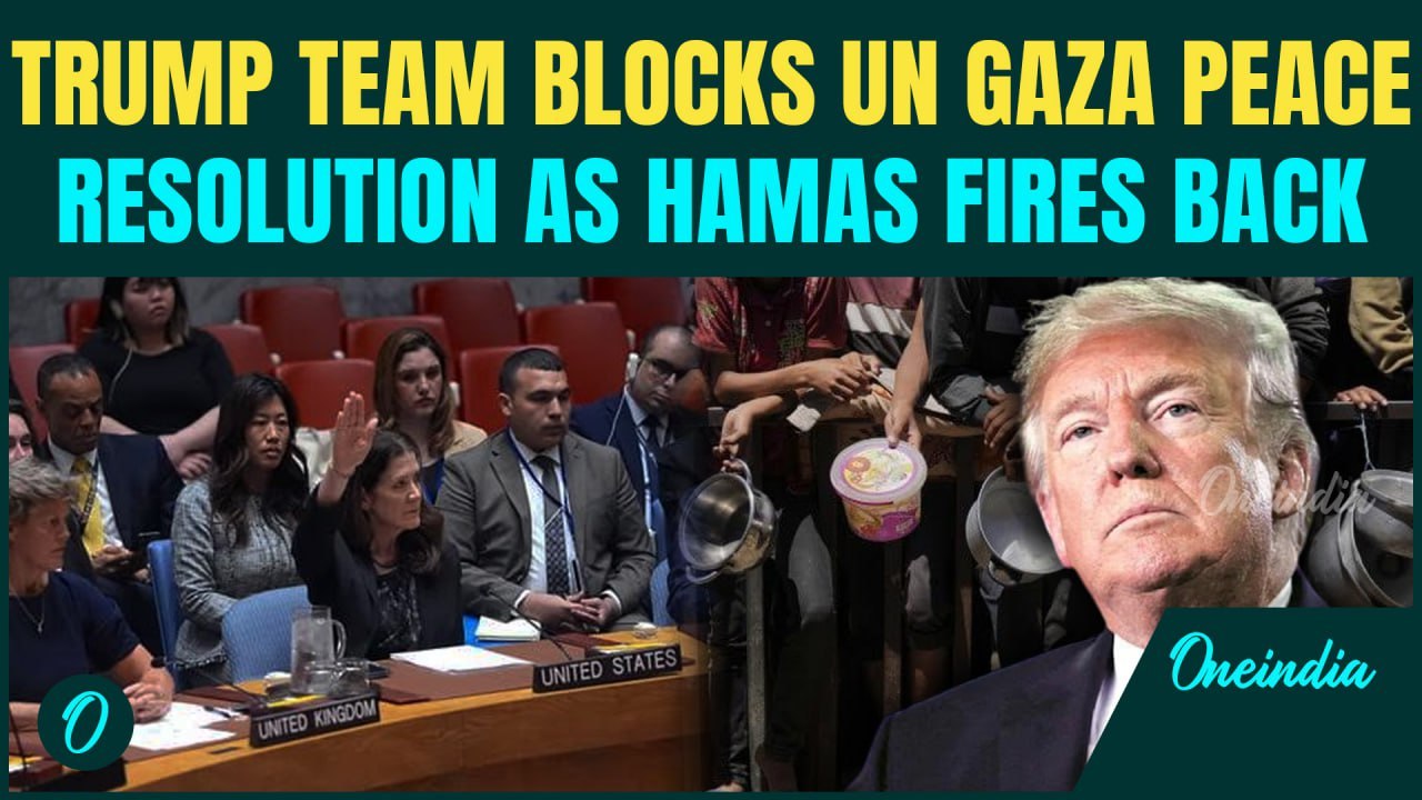 ‘Hamas Must Disarm First’: U.S Lone Veto Shatters UN Gaza Ceasefire Vote; Hamas Fires Back at Trump