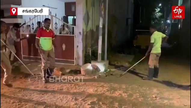 தெருவில் உலா வந்த நல்ல பாம்பு! லாவகமாக பிடித்து காட்டுக்குள் விட்ட அதிகாரிகள்!