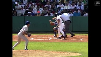 Matt Young (SEA) strikes out four Red Sox in the bottom of the 1st (9/9/90)