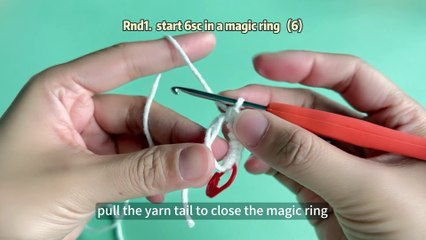 Crochet Bunny Tutorial: 4. How to crochet the bunny's arm& leg?