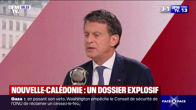 Le risque c'est l'explosion sociale, économique et de violences en Nouvelle-Calédonie s'il n'y a pas un accord , déclare Manuel Valls, ministre des Outre-mer