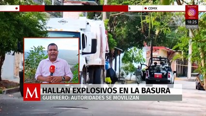 Hallan artefactos explosivos en camión de basura en Iguala de la independencia