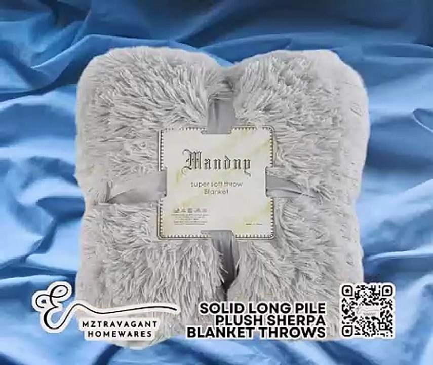 PLUSH SHERPA THROW BLANKET
