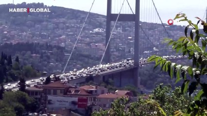 15 Temmuz Şehitler Köprüsü'nde bayram trafiği