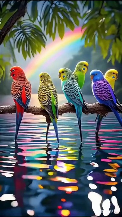 Bird Protecting Her Chicks from the Rain / Pasăre care își apără puii de ploaie